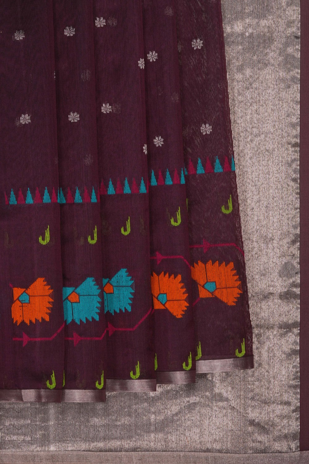 Image of Brown Chanderi Saree