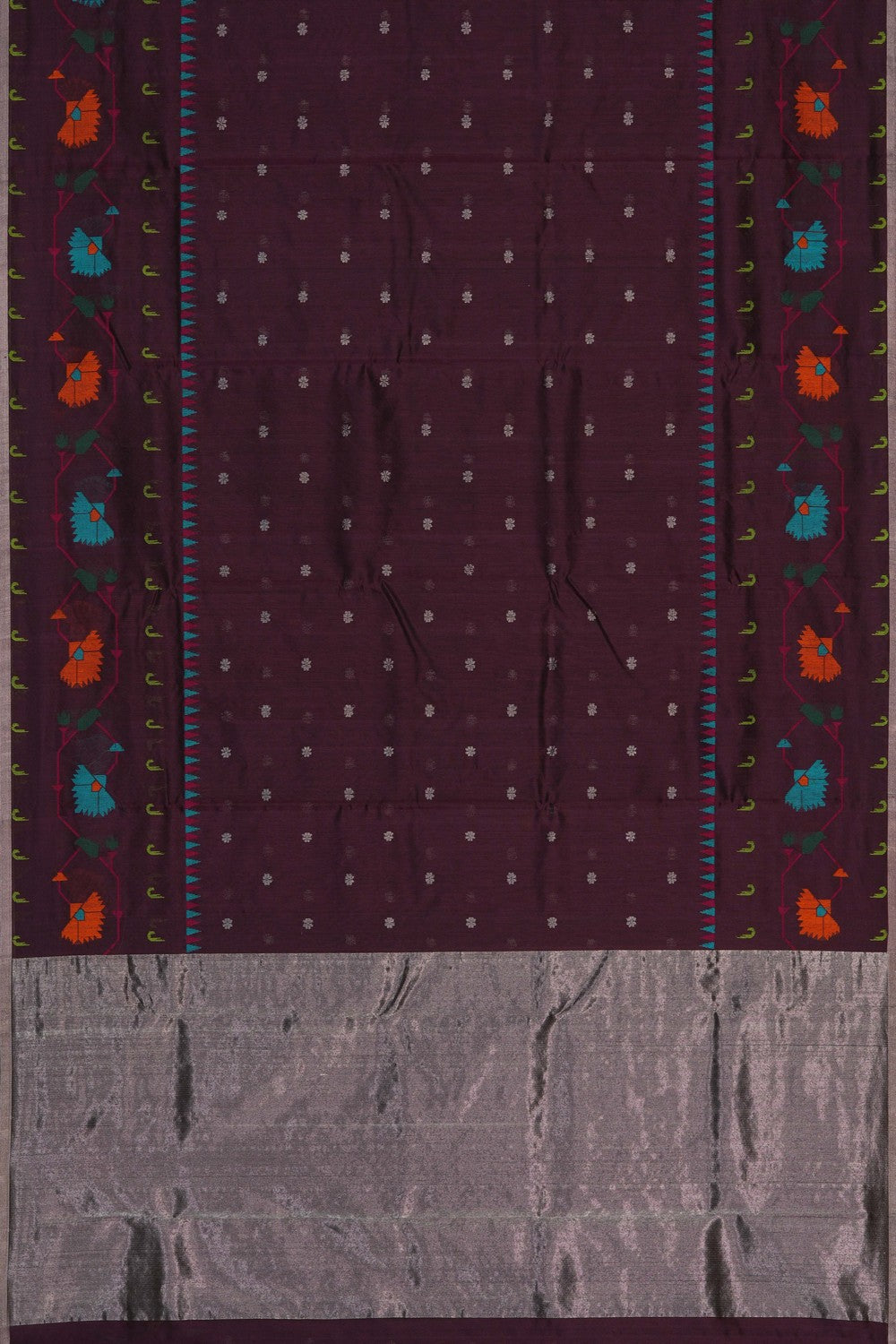 Image of Brown Chanderi Saree
