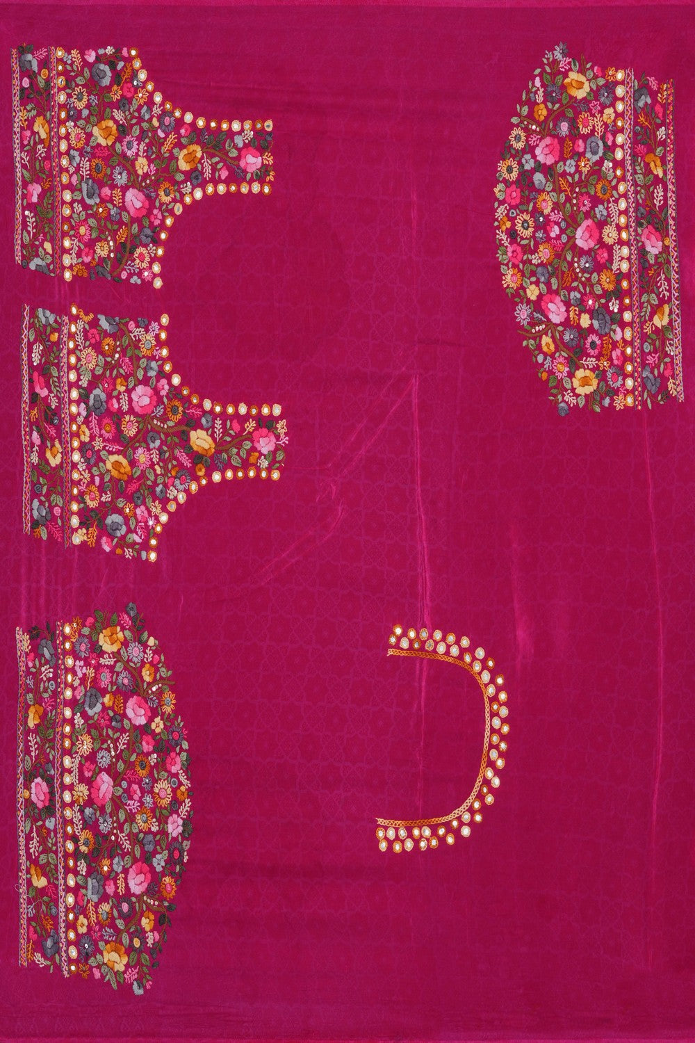 Image of A Purple Embroidered Saree