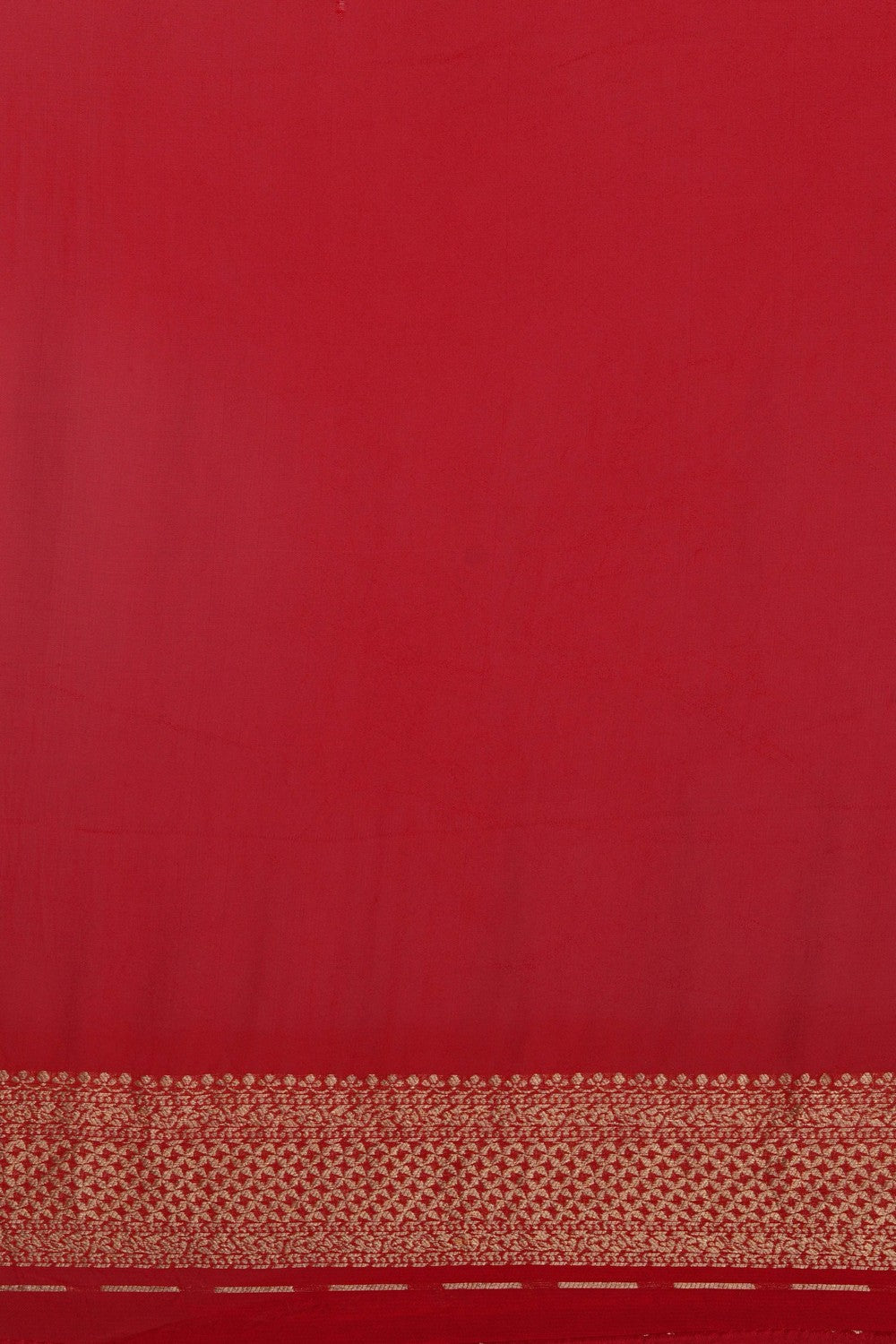 Image of Red Georgette Embroidered Saree