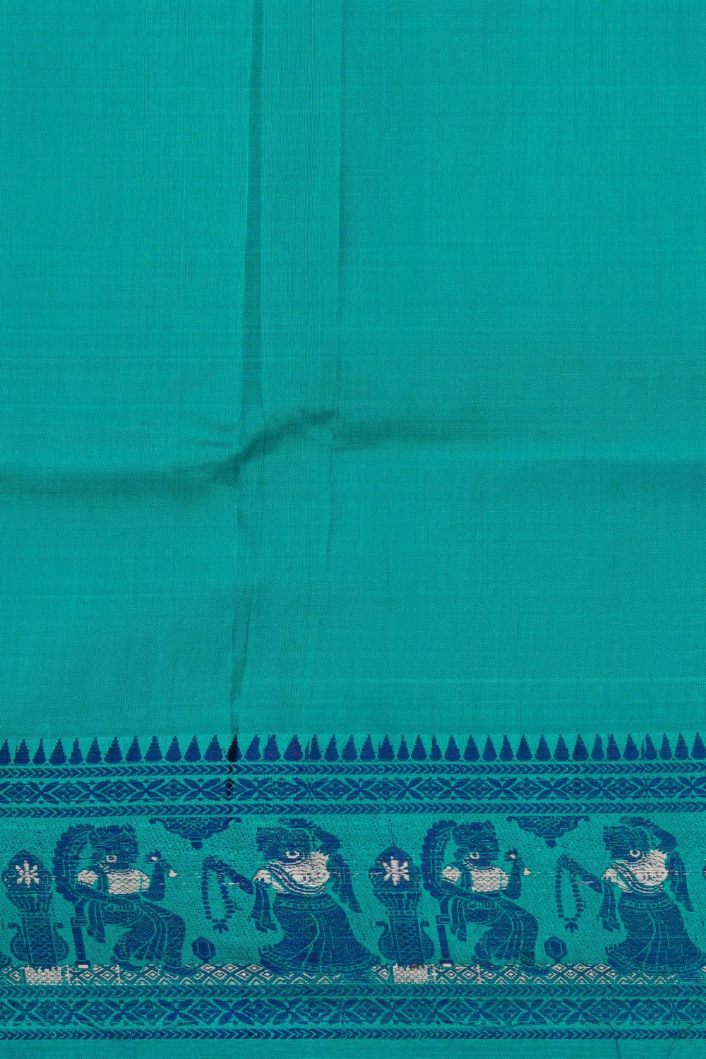 Image of Baluchari Silk Blue Saree
