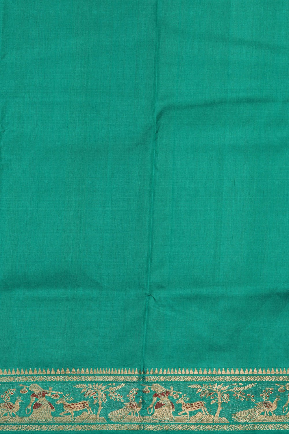 Image of Baluchari Silk Sea Green Saree