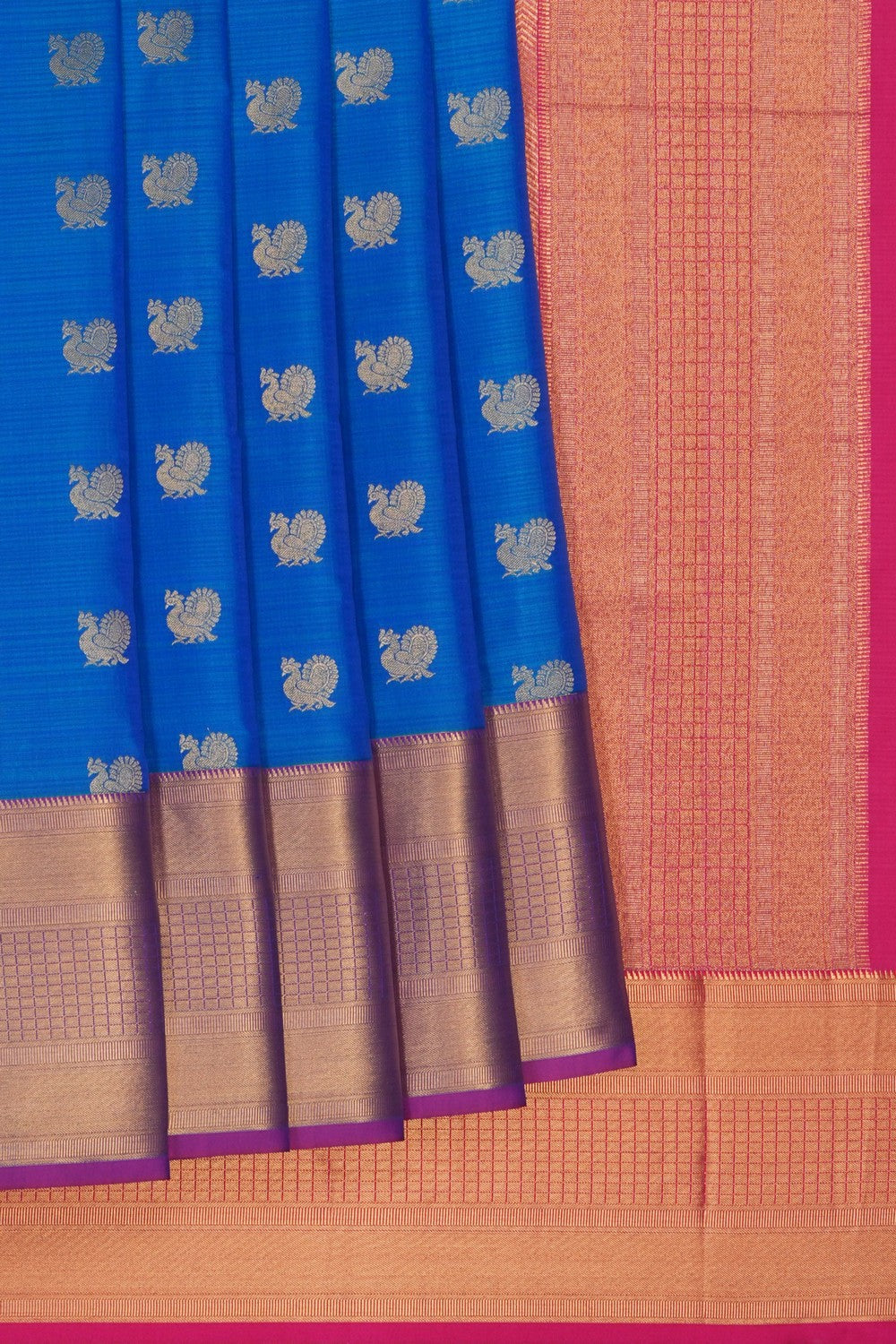 Image of Blue South Silk Saree