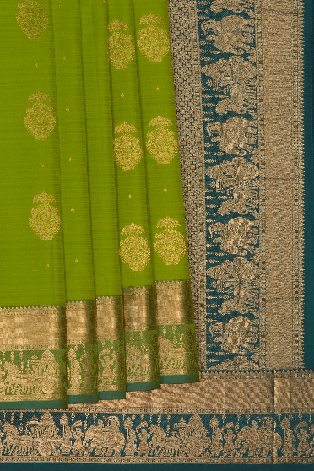 Image of Green South Silk Saree