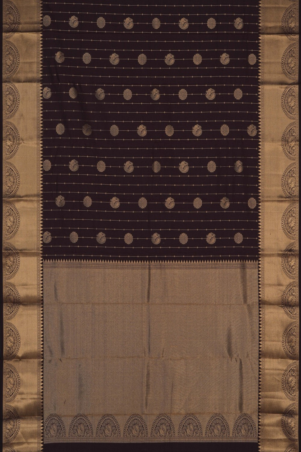 Image of Brown South Silk Saree