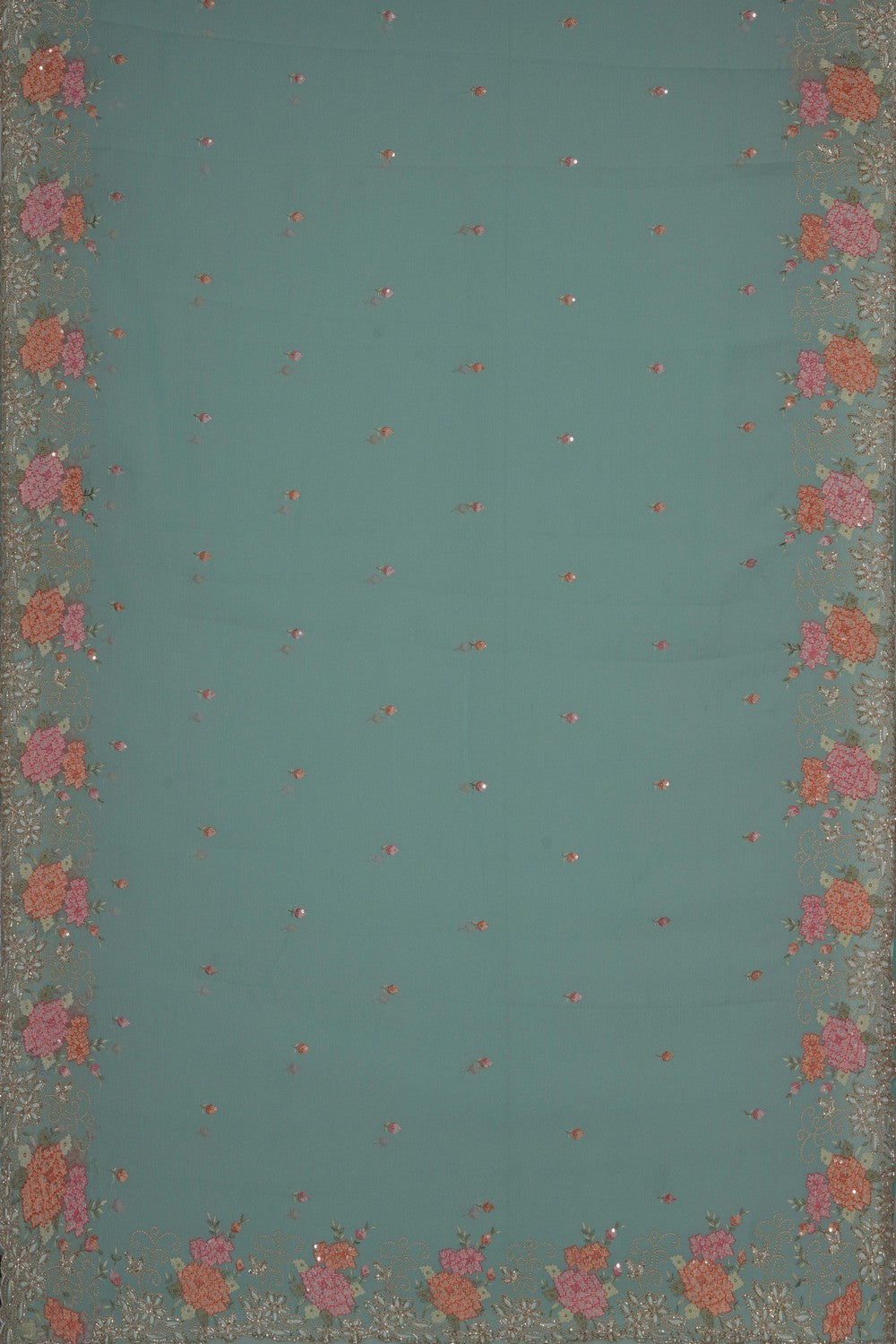 Image of A Soft Tissue Embroidered Saree