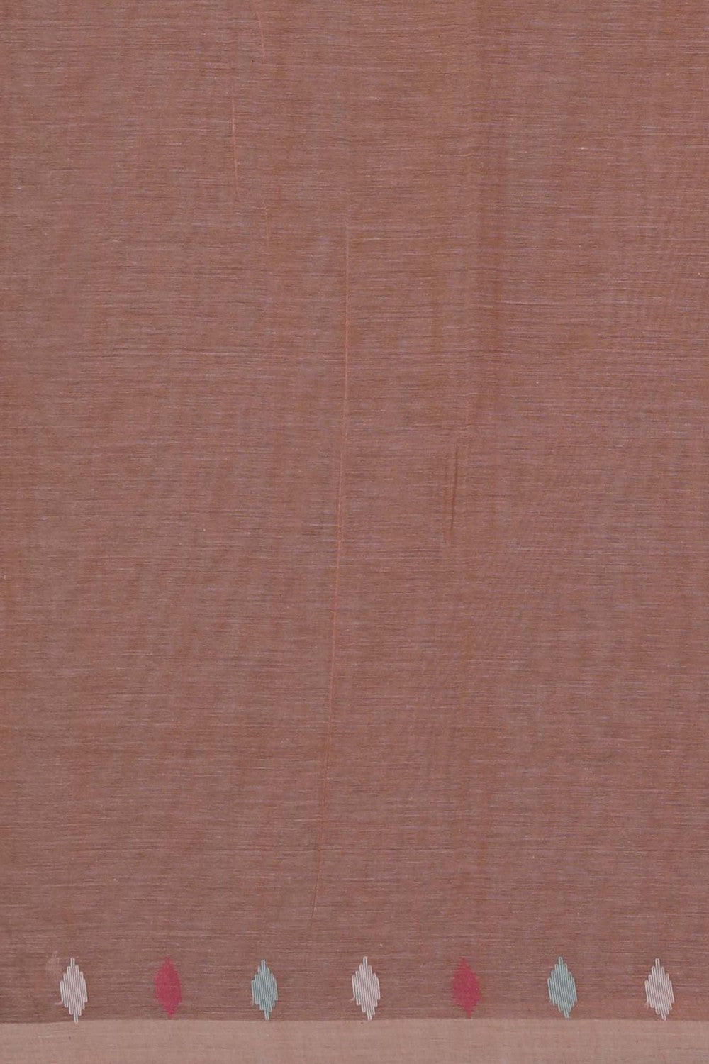Image of The Dhakai Jamdani Craft Peach Saree