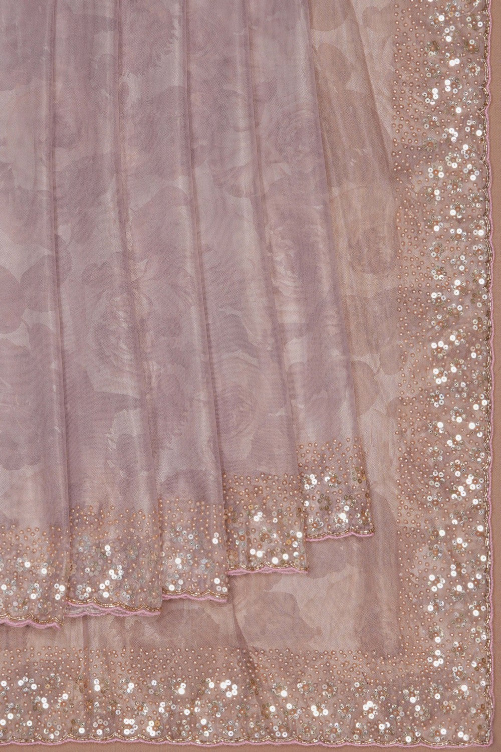 Image of A Modern Print Saree With Embroidery Border