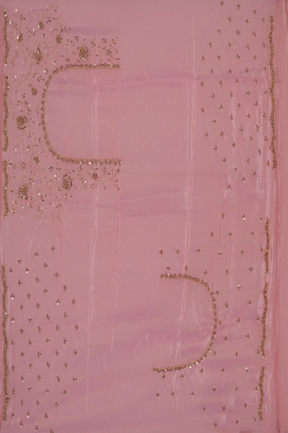Image of A Pink Embroidered Saree
