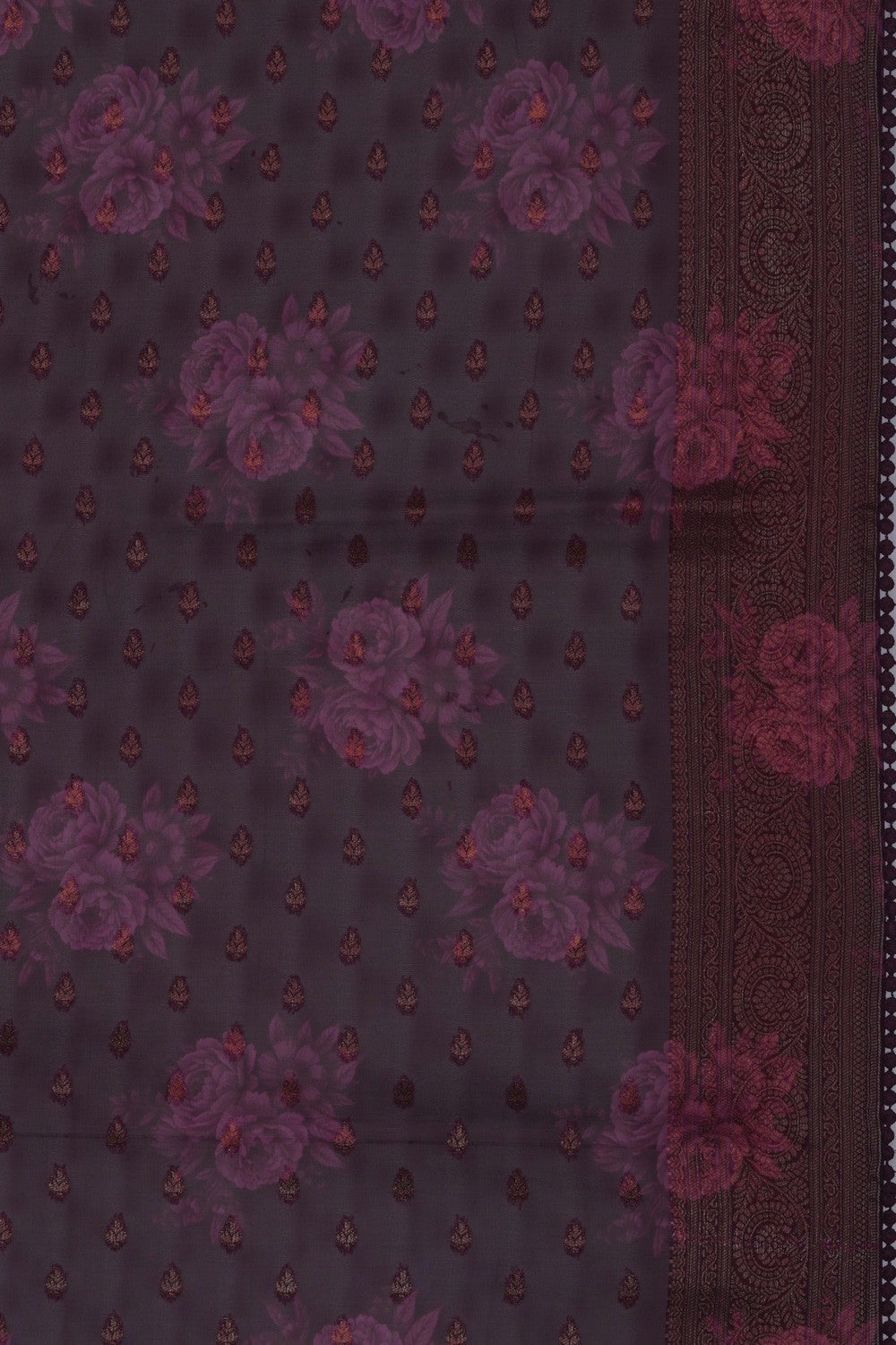 Image of A Violet Georgette Saree