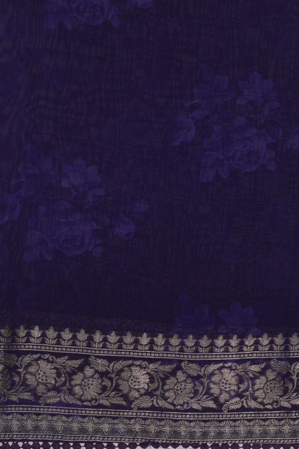 Image of A Purple Georgette Saree