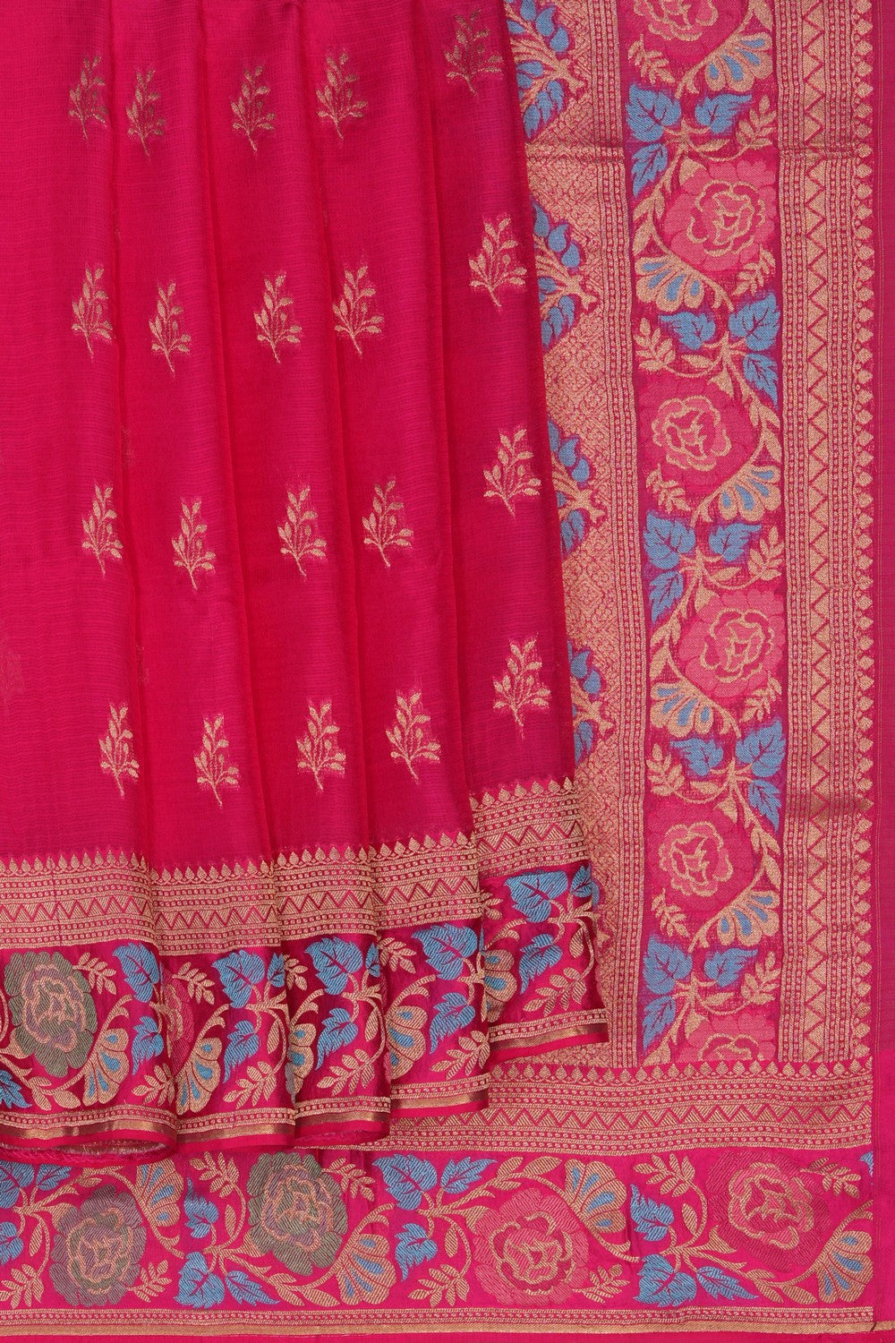 Image of Pink Kota Silk Saree