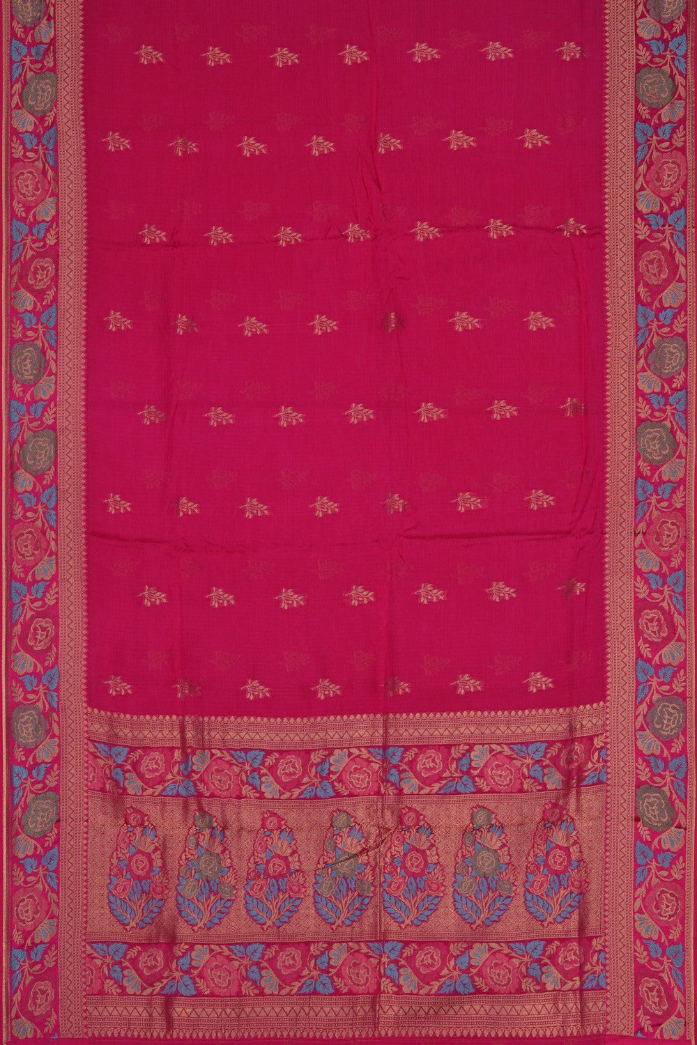 Image of Pink Kota Silk Saree
