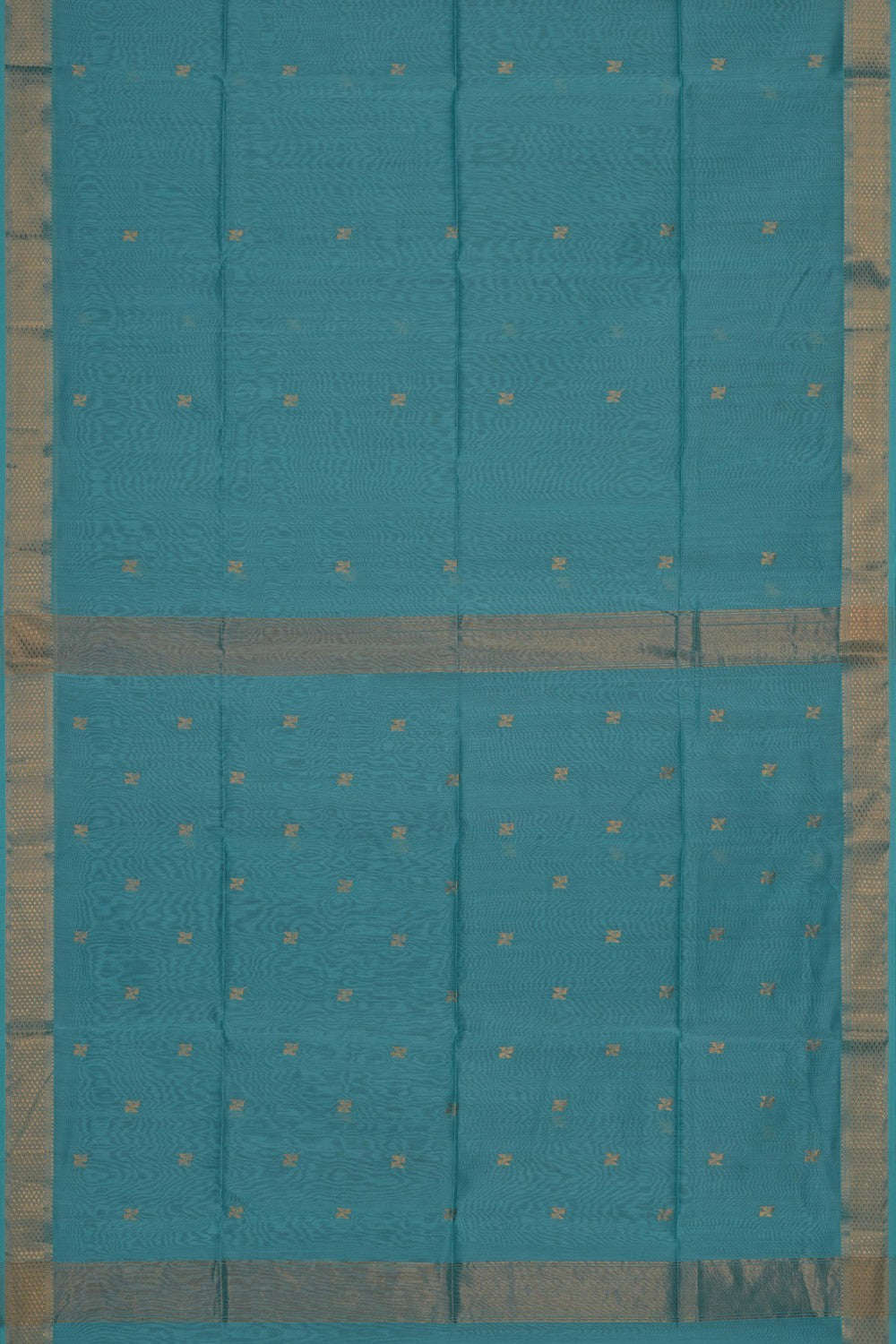 Image of Blue Maheshwari Silk Cotton Saree