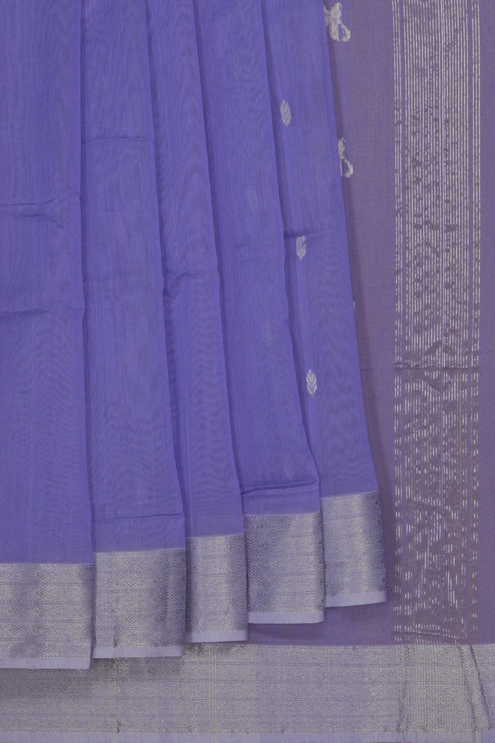 Image of Lavender Purple Maheshwari Silk Cotton Saree