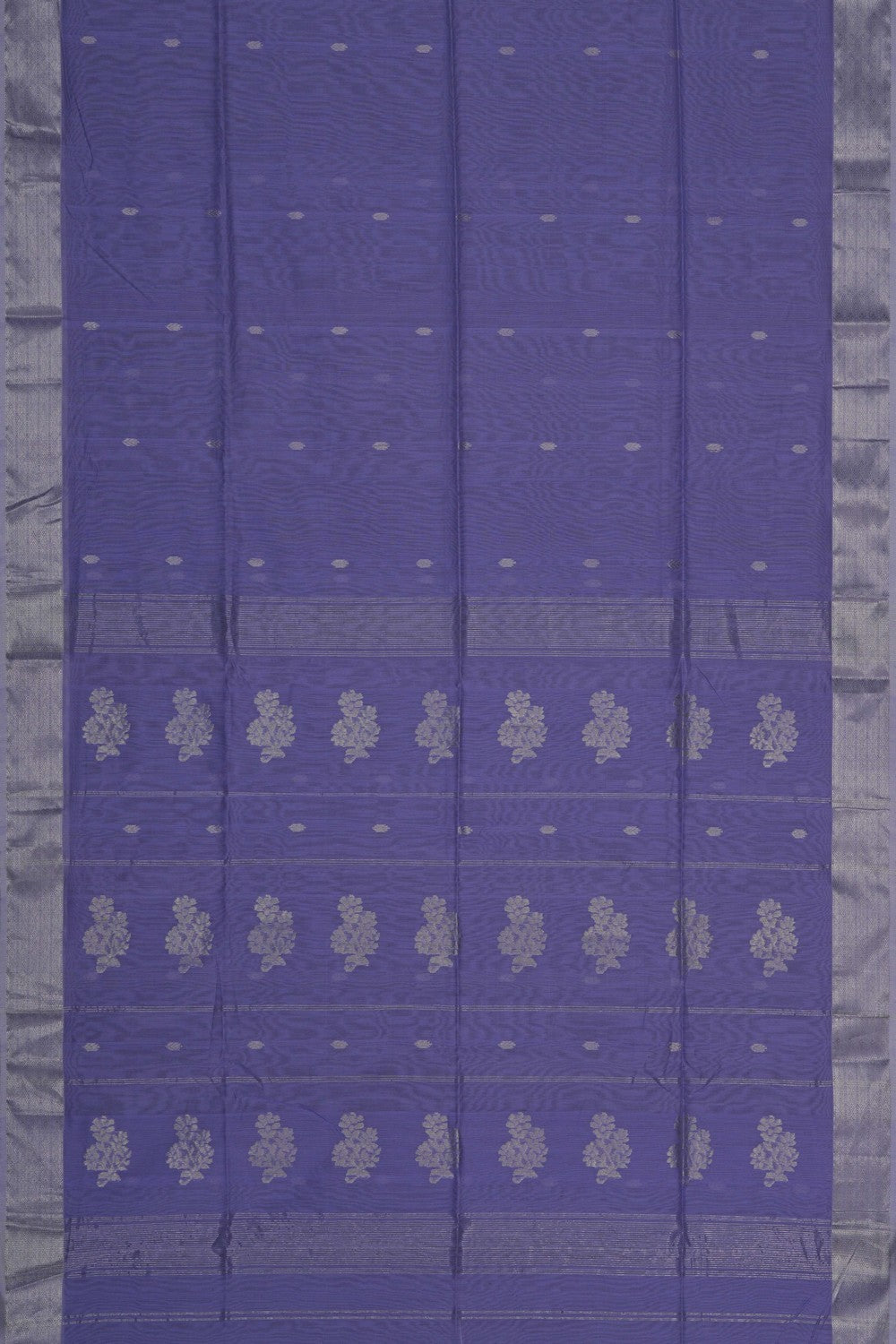 Image of Lavender Purple Maheshwari Silk Cotton Saree