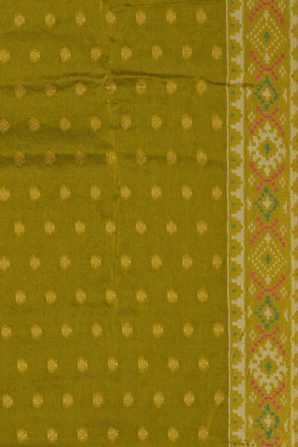 Image of Rajkot Patola Spring Green Saree