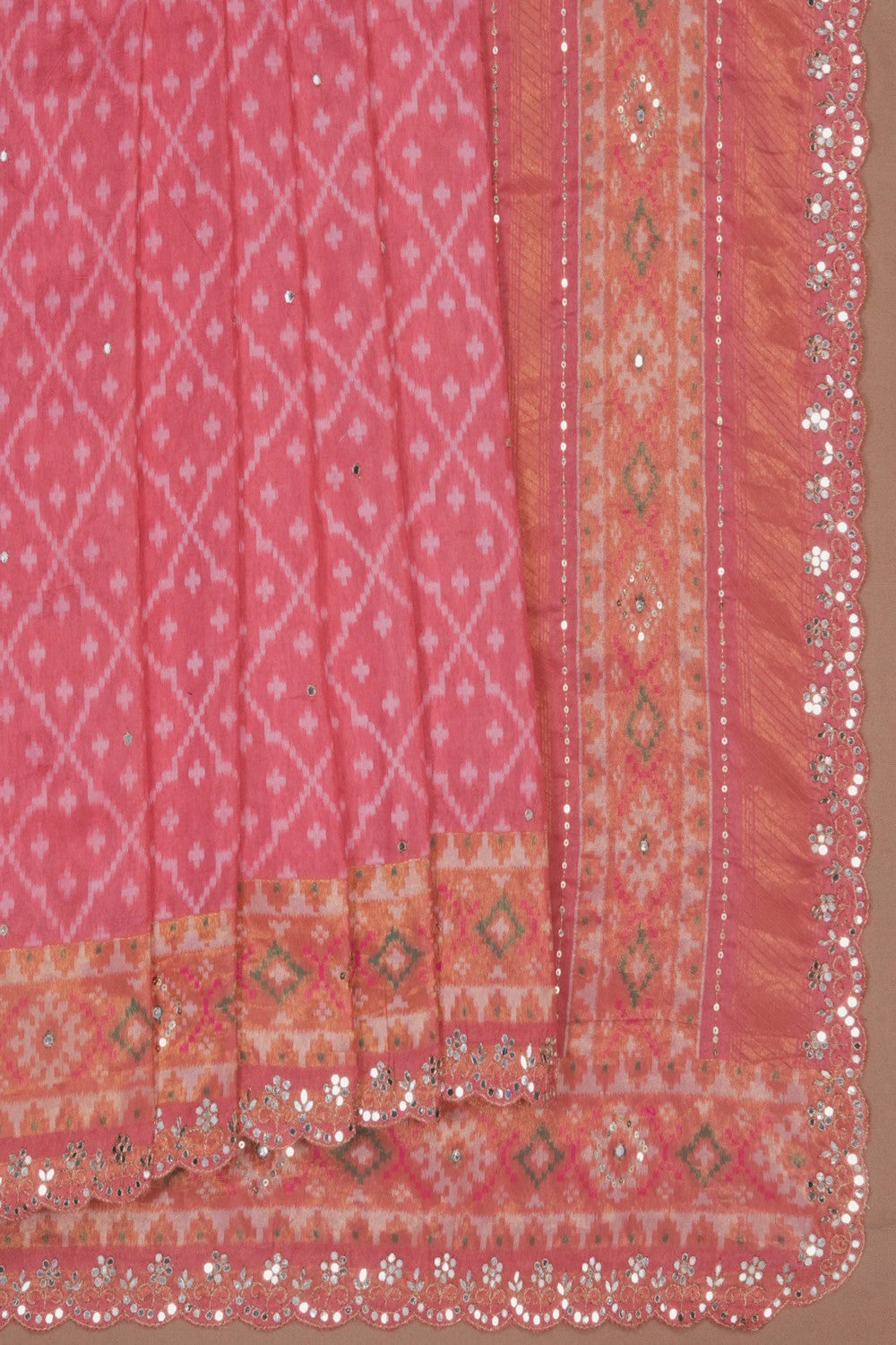 Image of Rajkot Patola Pink Saree