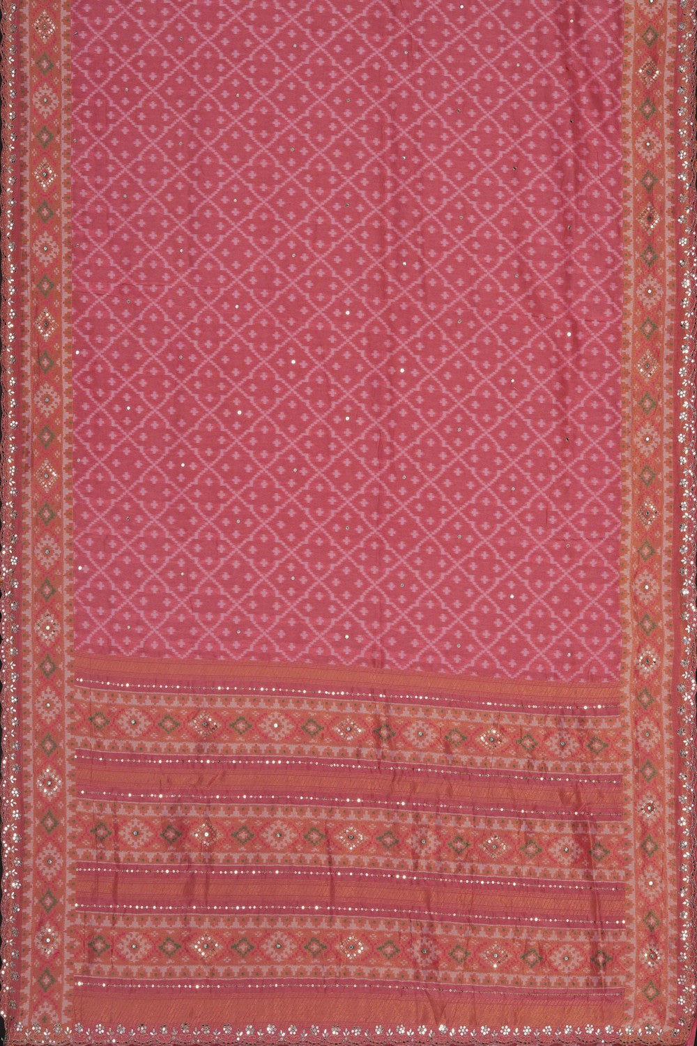 Image of Rajkot Patola Pink Saree