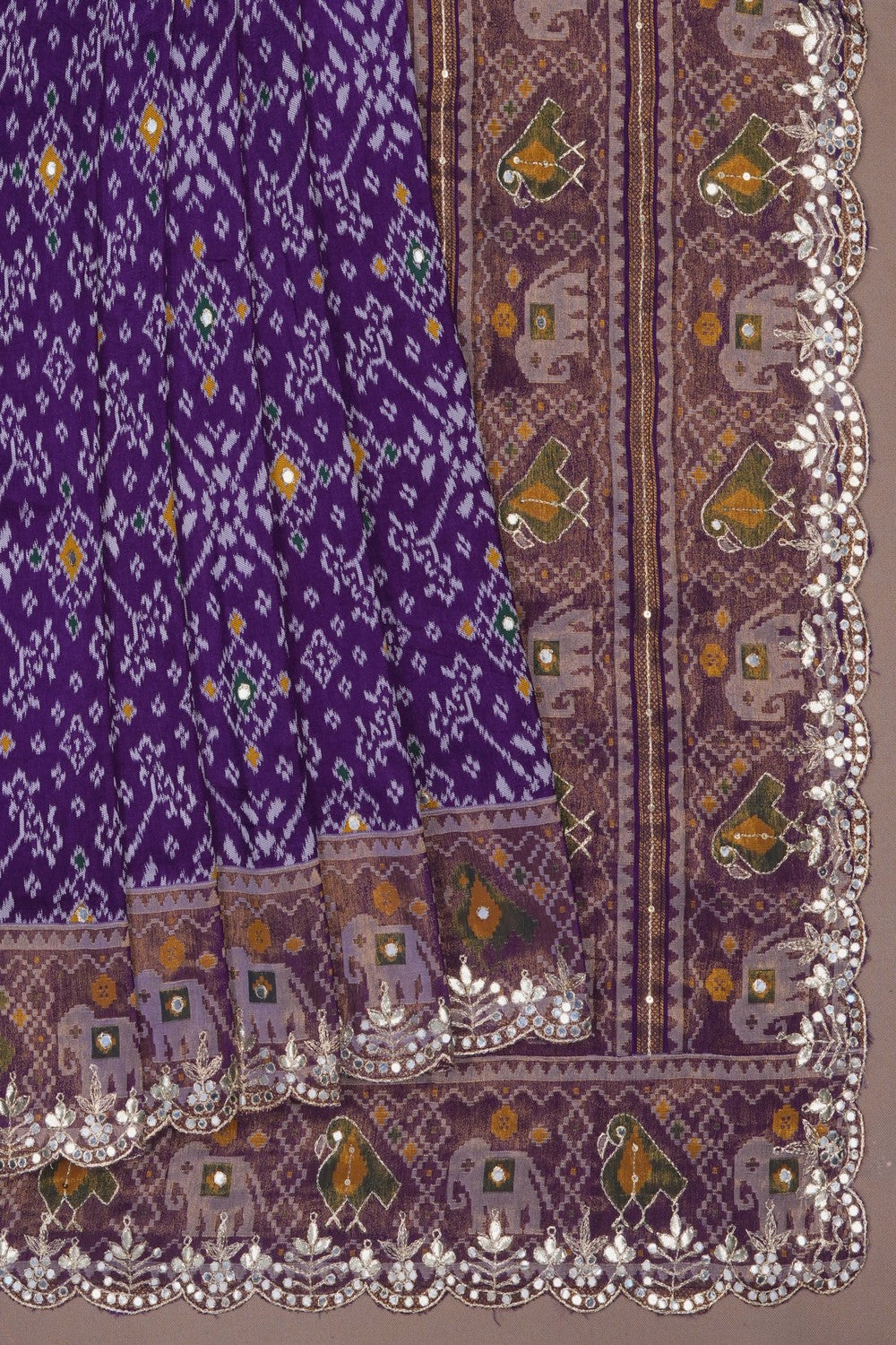 Image of Rajkot Patola Purple Saree