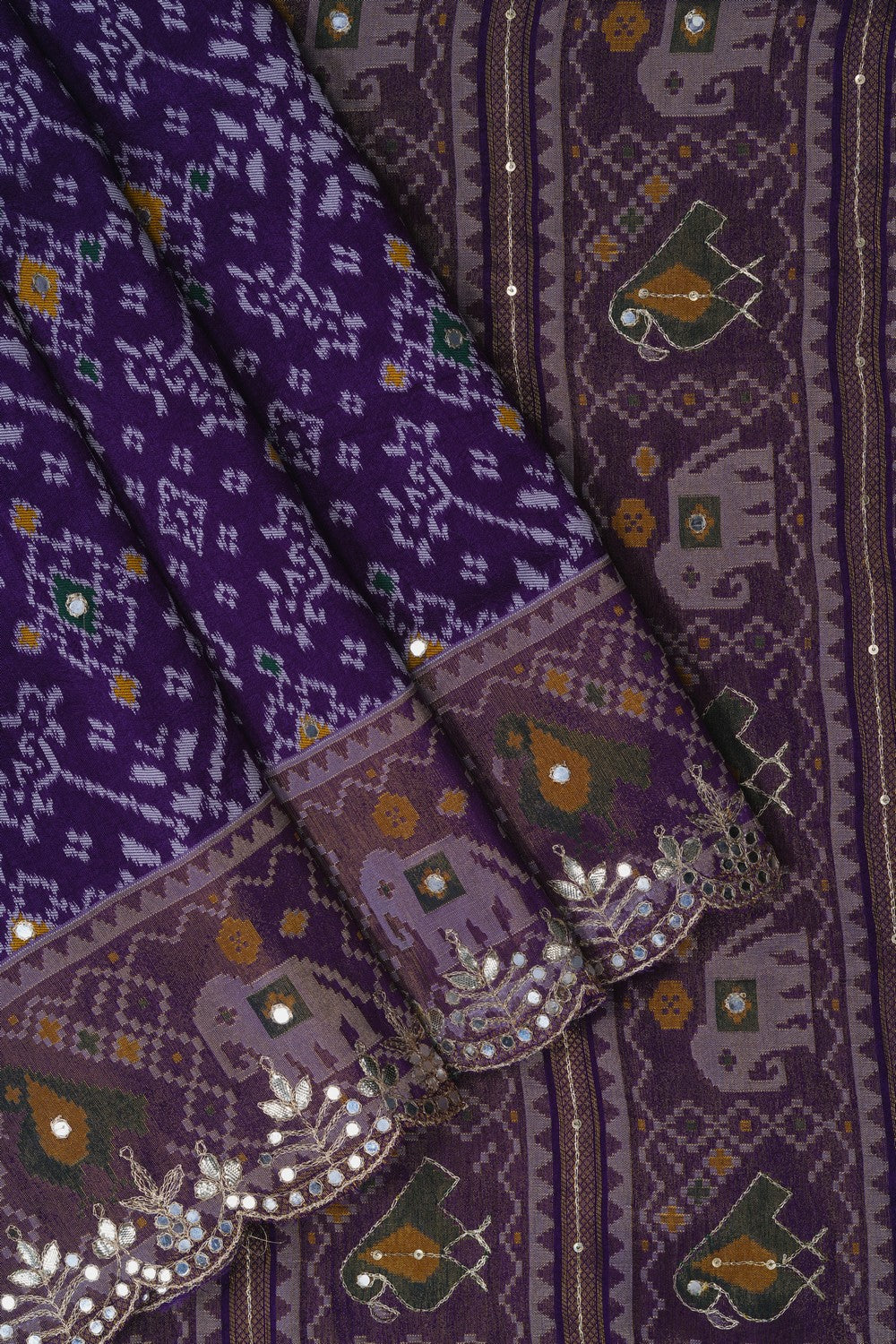Image of Rajkot Patola Purple Saree