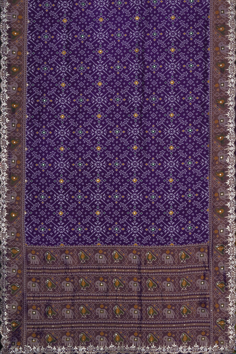 Image of Rajkot Patola Purple Saree