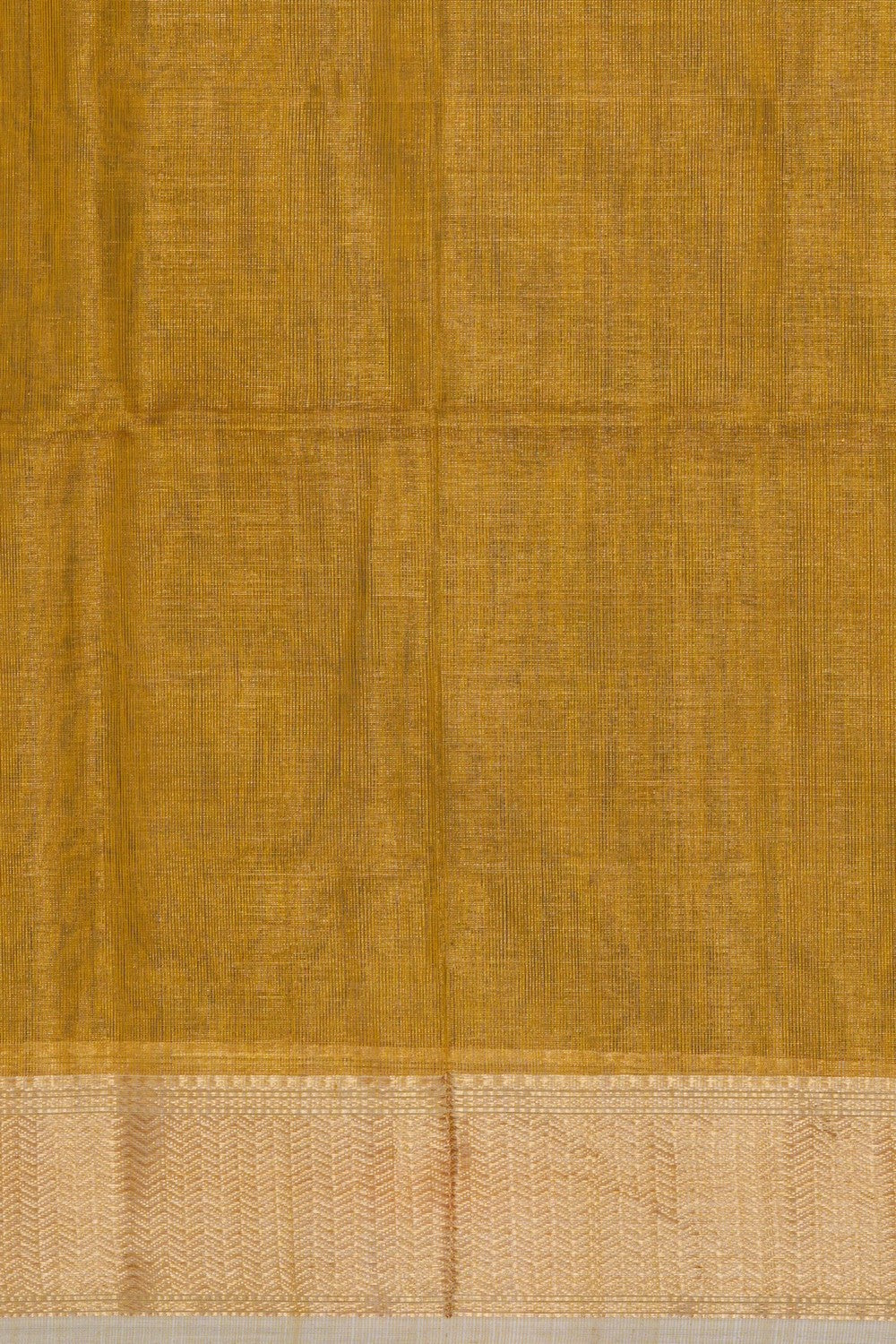 Image of Gold Maheshwari Tissue Silk Saree