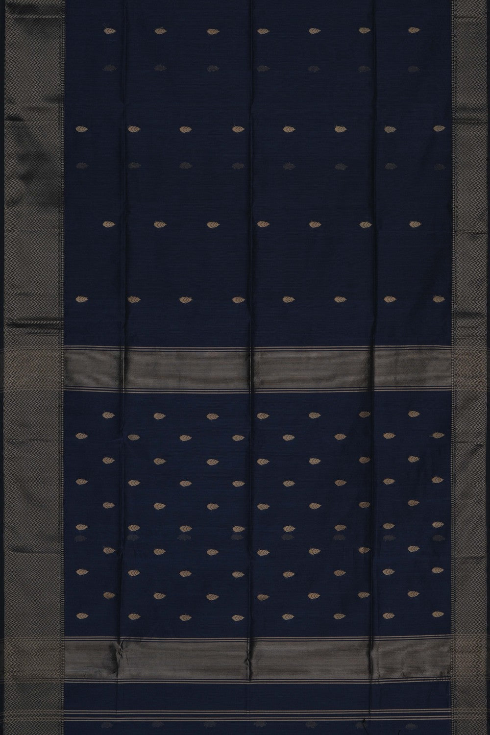 Image of Grey Maheshwari Silk Cotton Saree