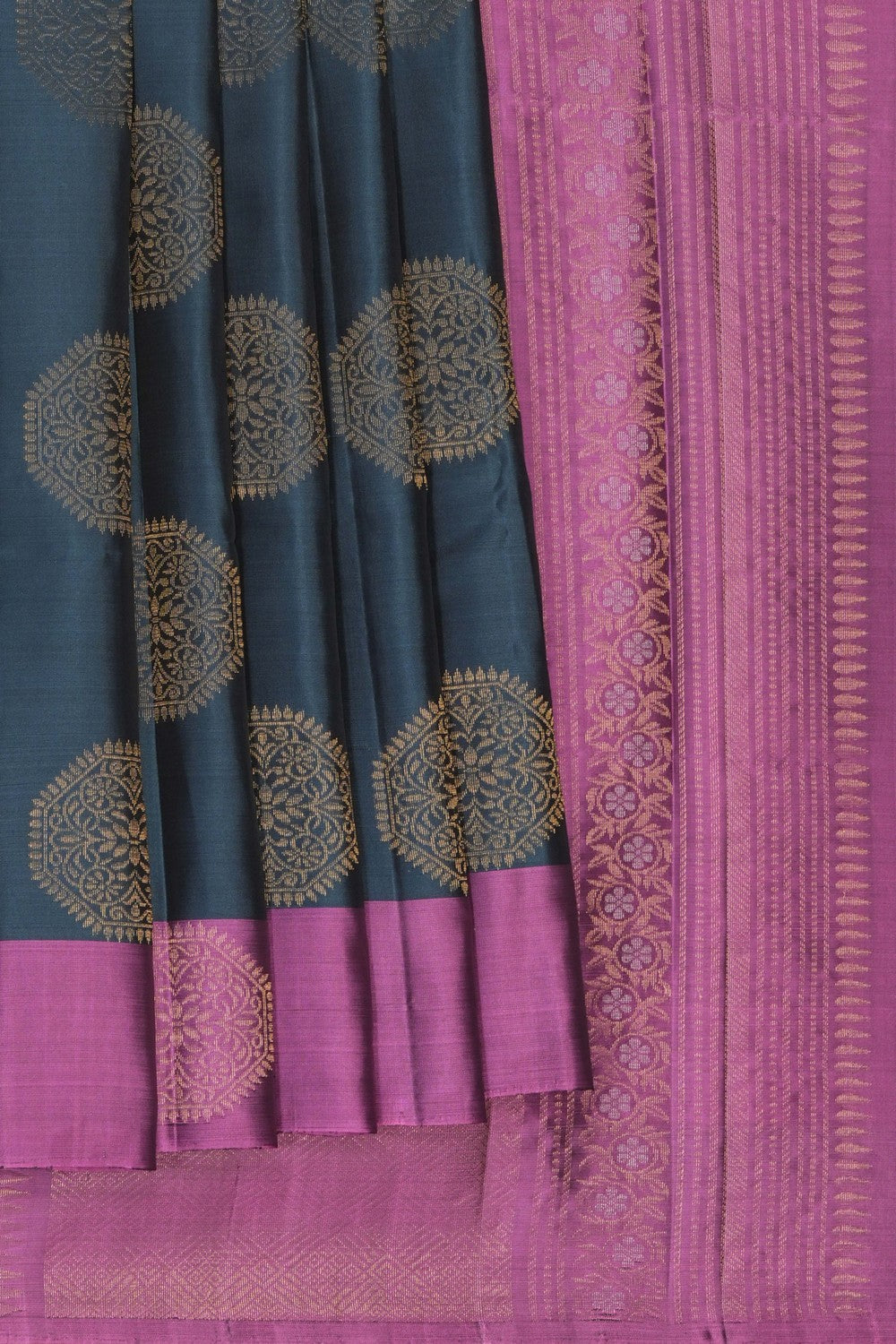 Image of Grey South Silk Saree