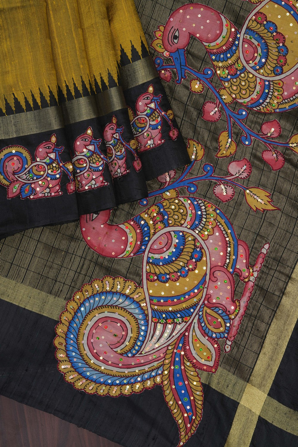Image of Skillfully Appliquéd Onto The Drape