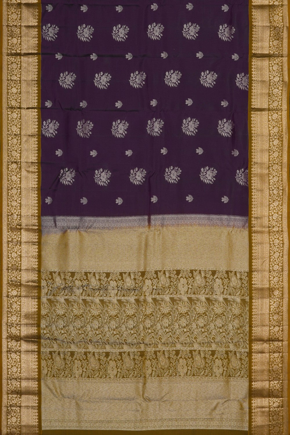 Image of Violet South Silk Saree