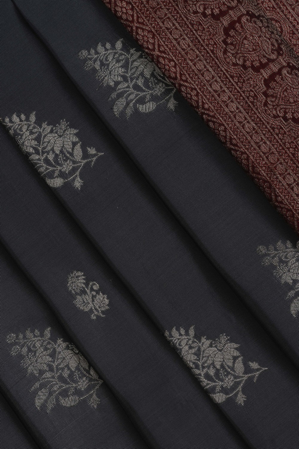 Image of Grey South Silk Saree