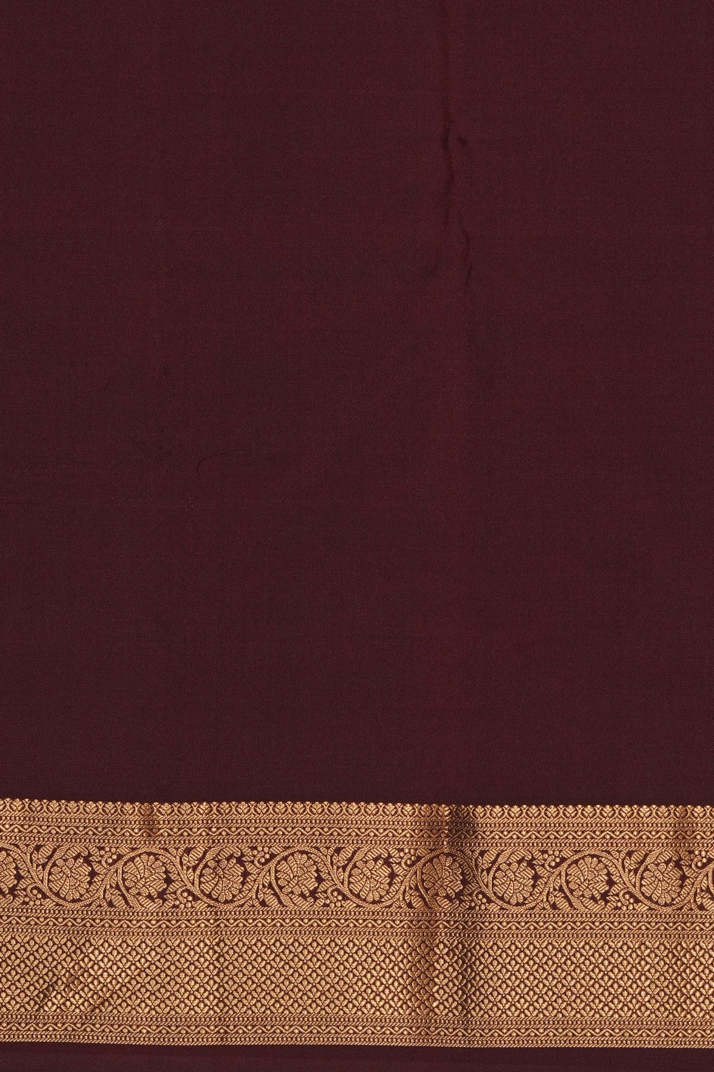 Image of Rust-Orange South Silk Saree