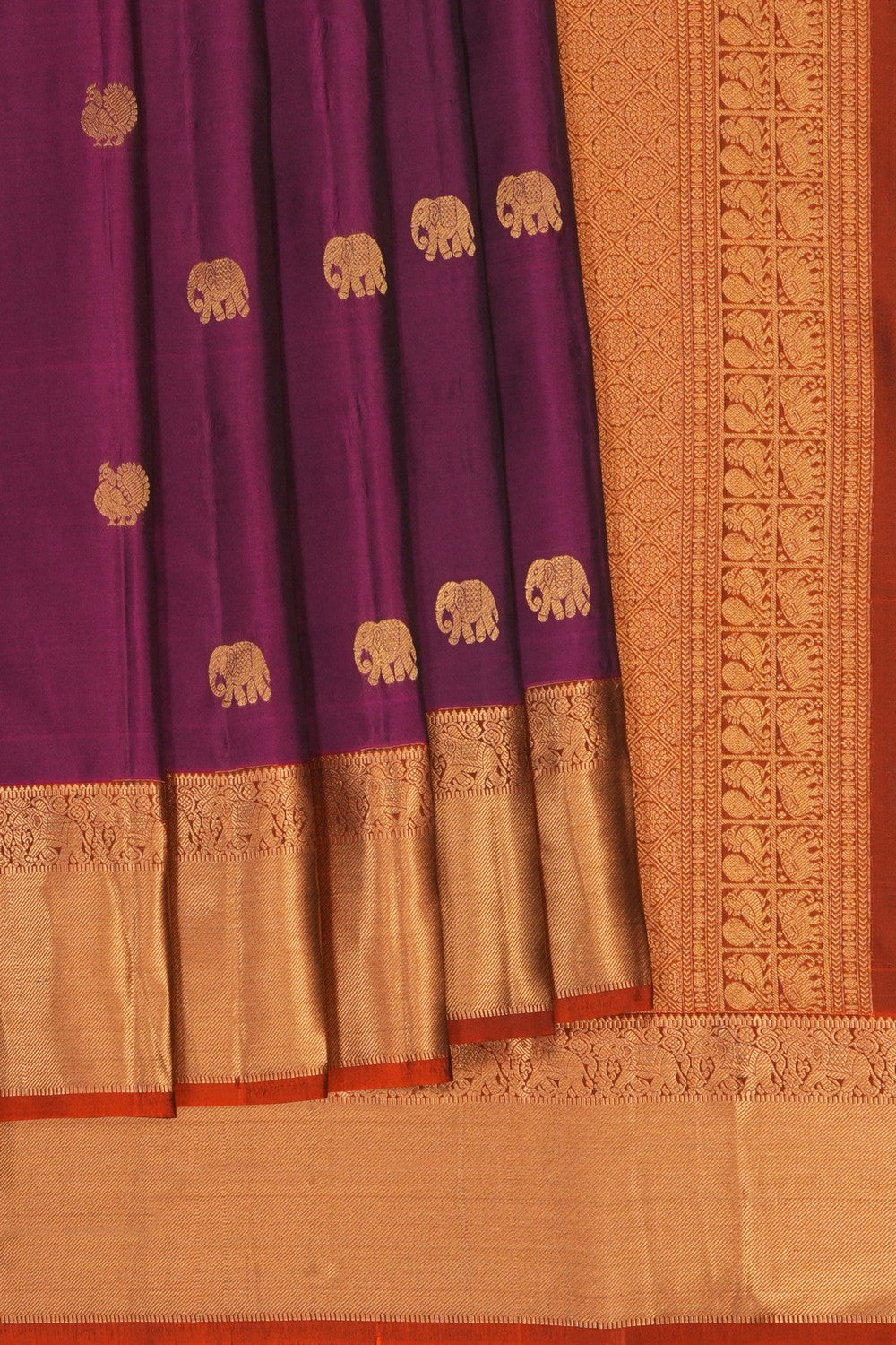 Image of Purple South Silk Saree