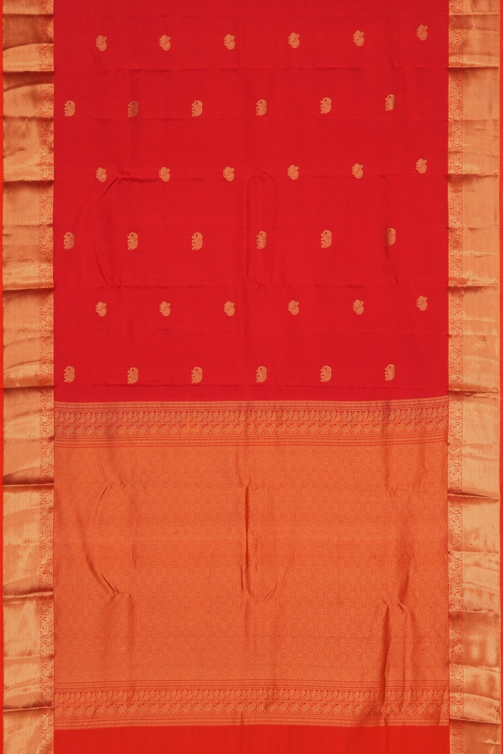 Image of Red South Silk Saree
