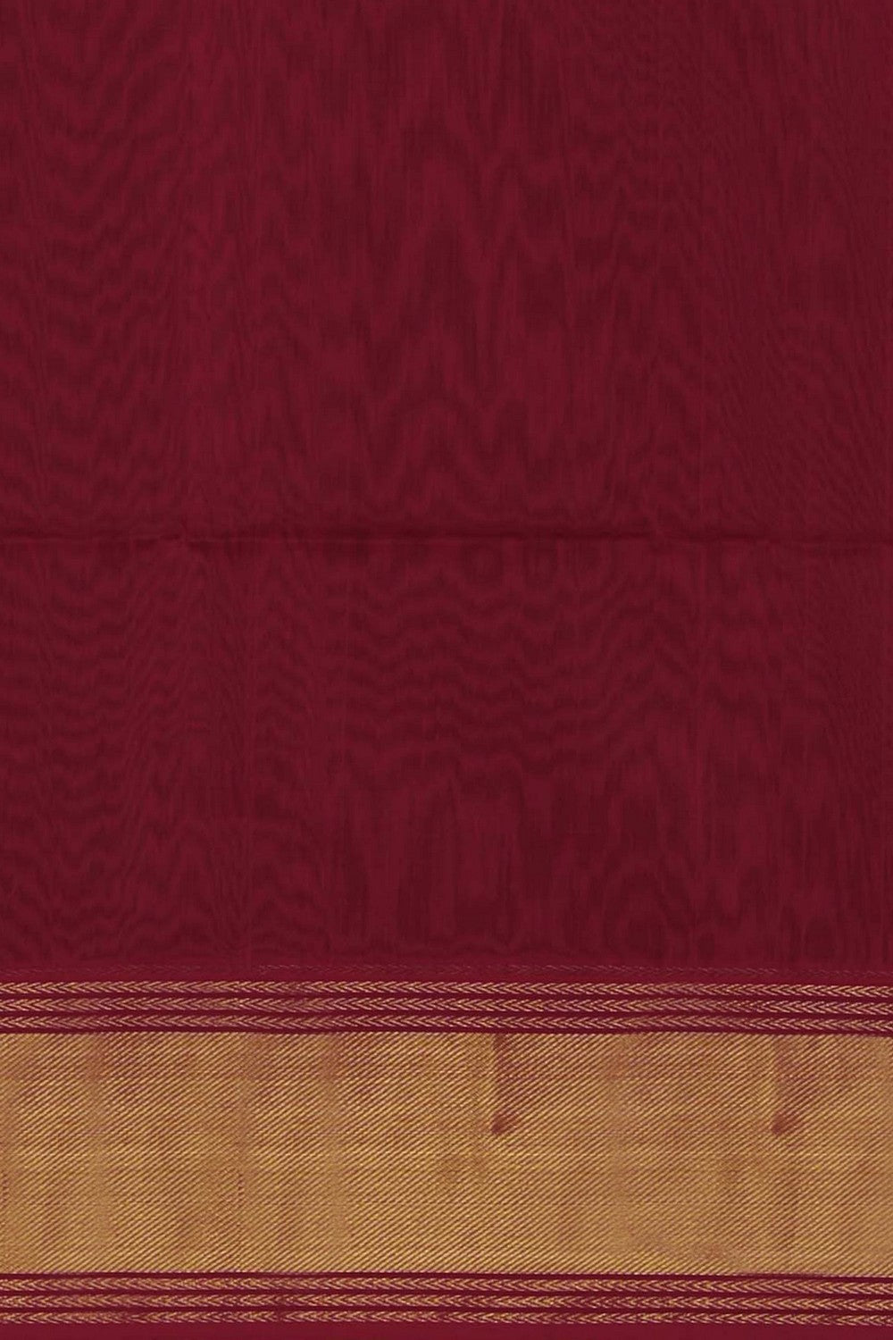 Image of Red Maheshwari Silk Cotton Saree