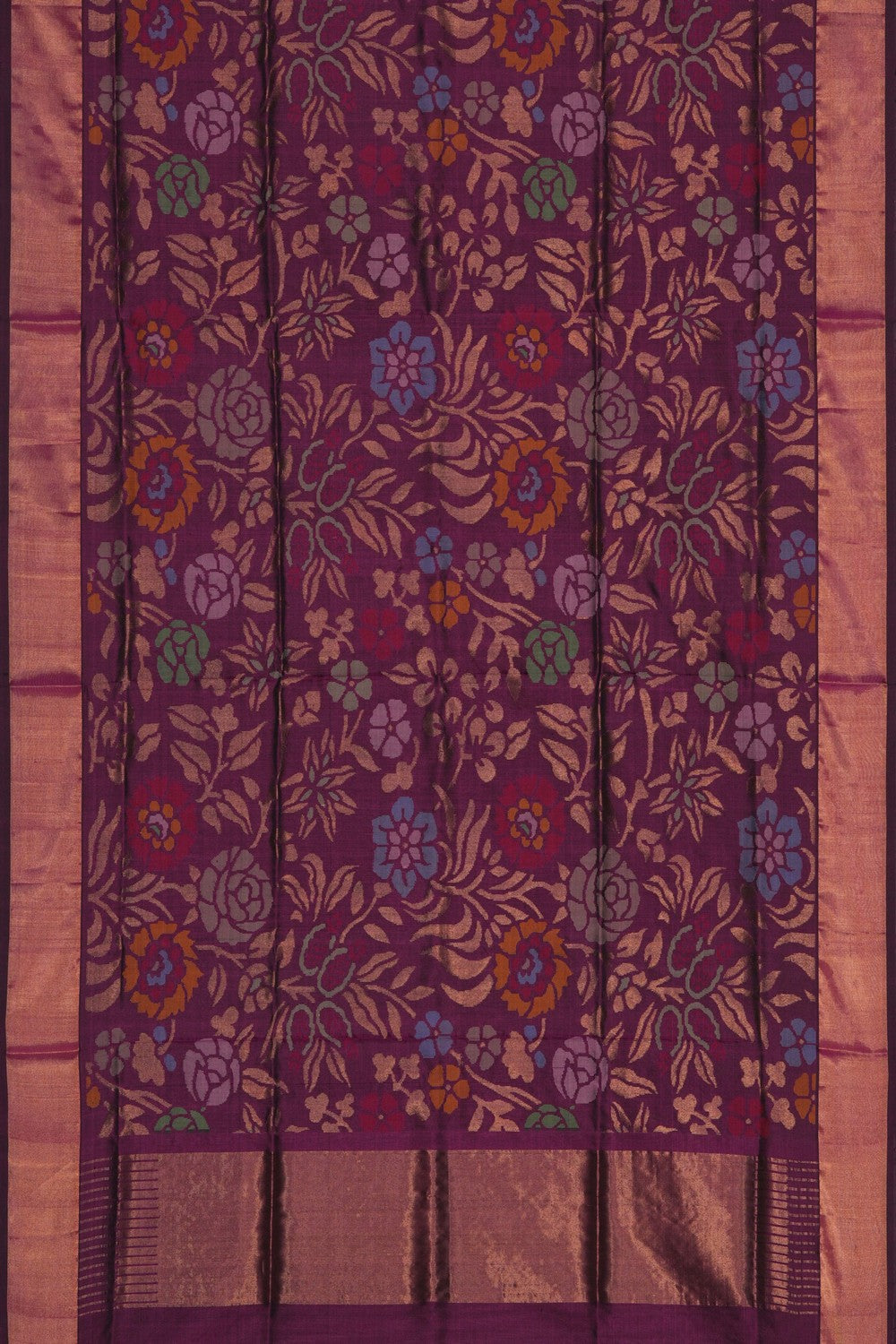 Image of Violet Silk Uppada Silk Dupatta