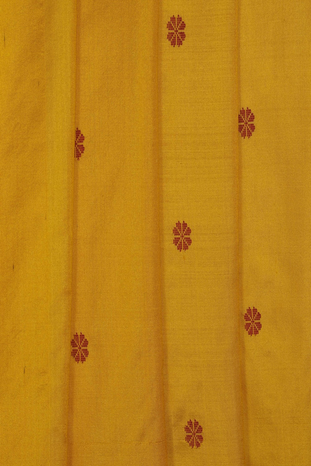 Image of Mustard Maheshwari Silk Saree