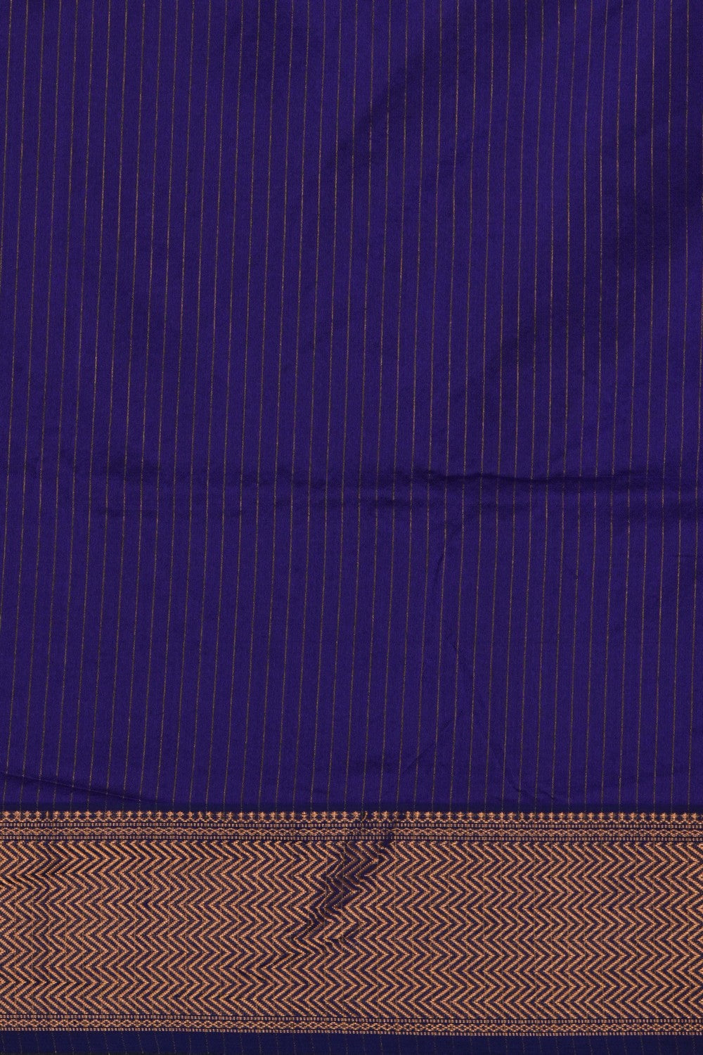 Image of Blue Maheshwari Silk Saree