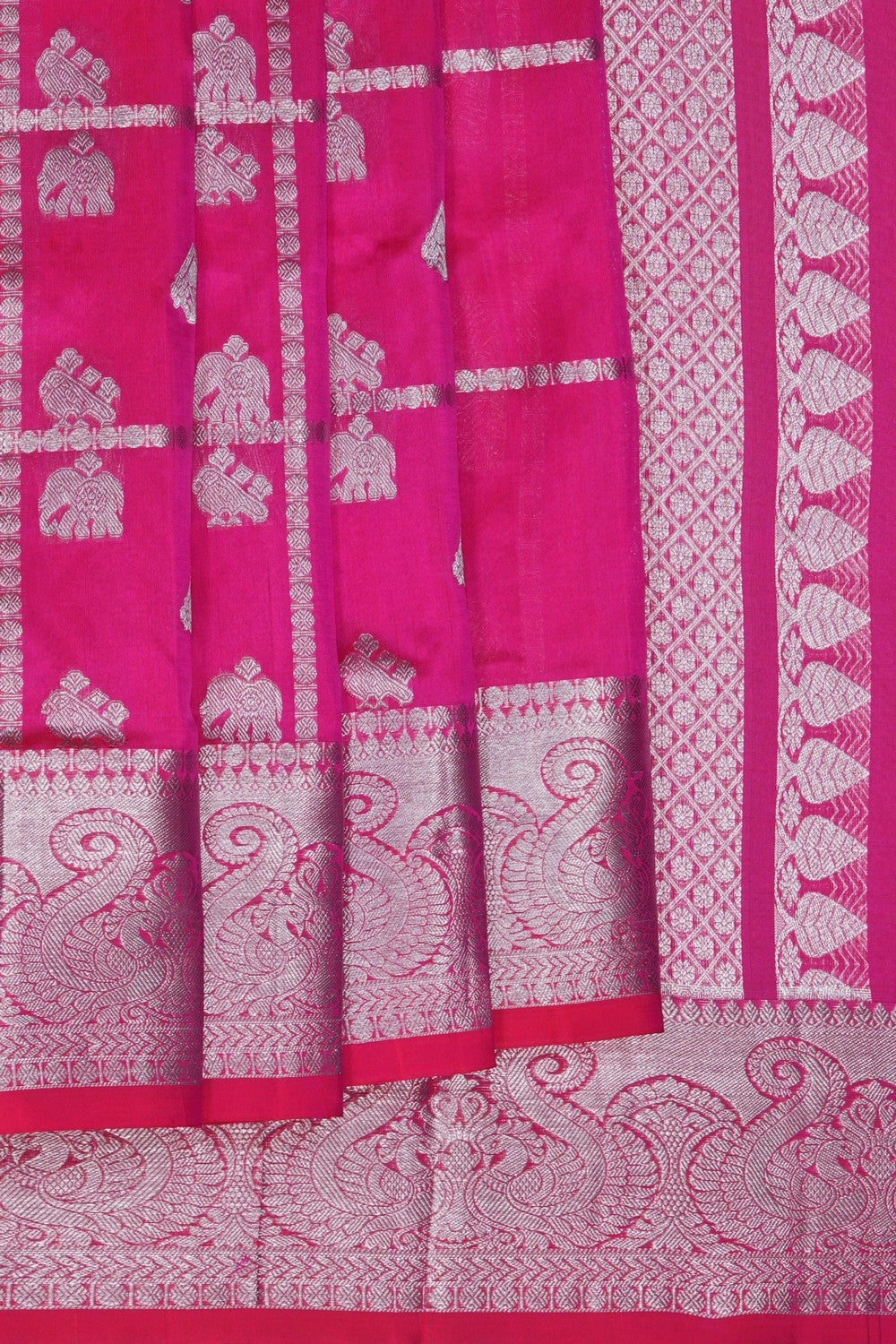 Image of Pink Venkatagiri Silk Saree