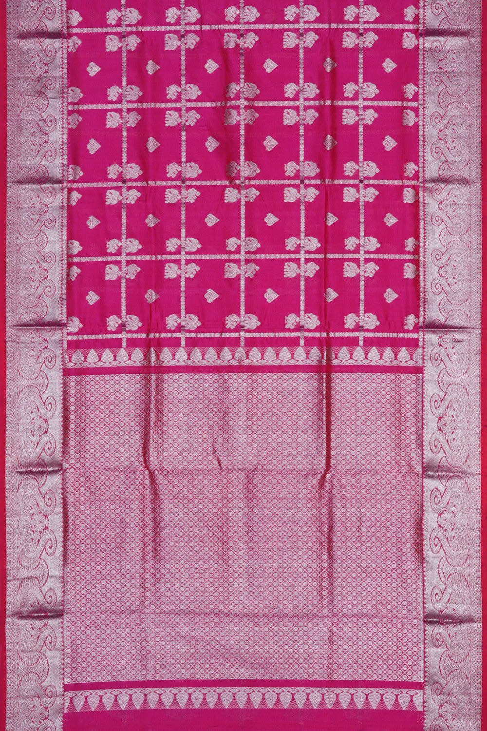 Image of Pink Venkatagiri Silk Saree