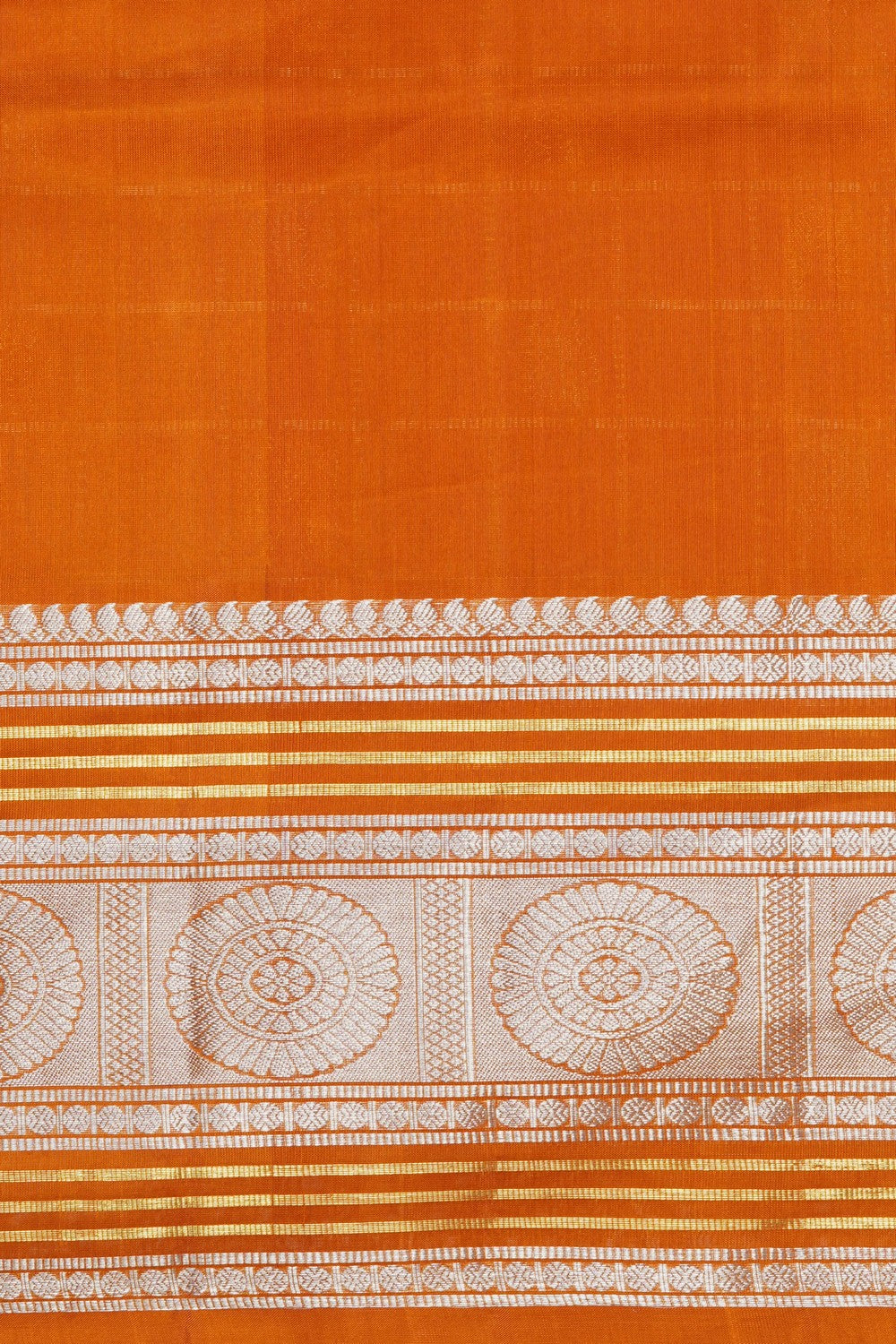 Image of Mustard Venkatagiri Silk Saree