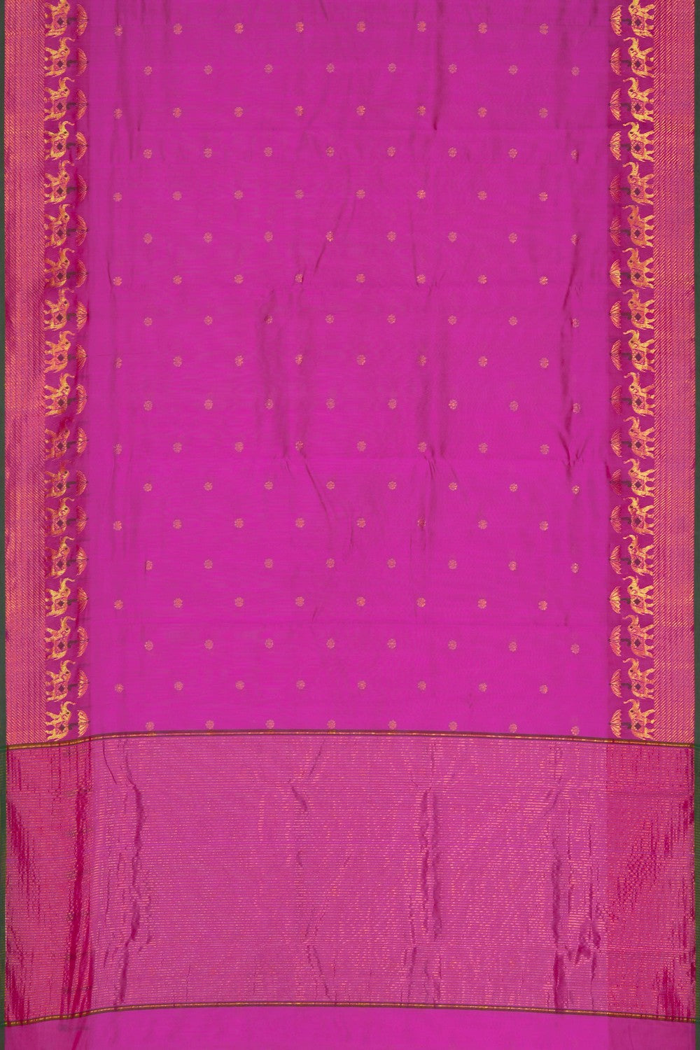 Image of Chanderi Tissue Silk Pink Saree