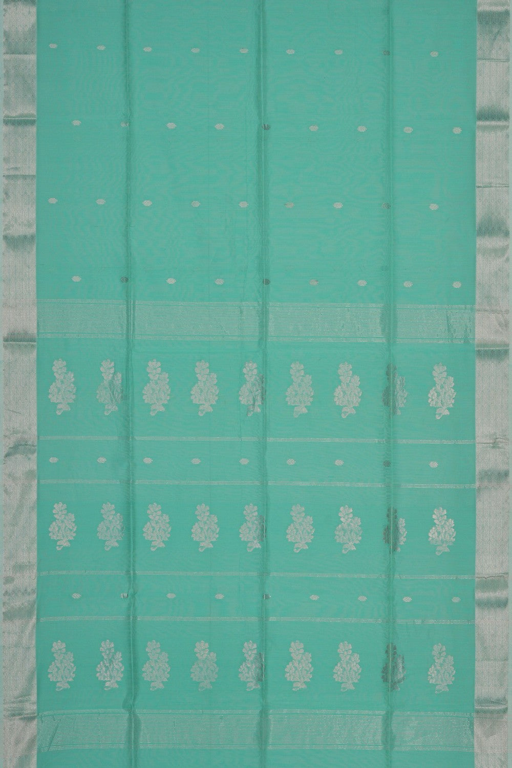 Image of Sea Green Maheshwari Silk Cotton Saree