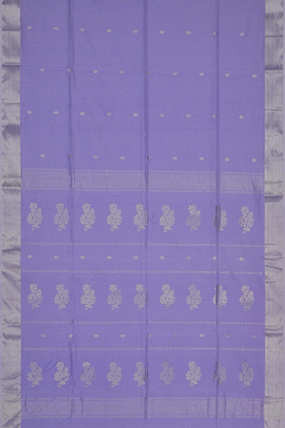 Image of Purple Maheshwari Silk Cotton Saree