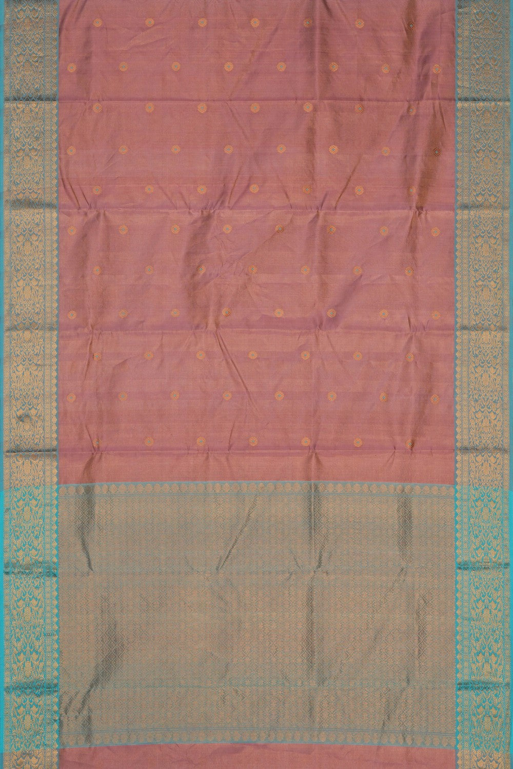 Image of Pink Chanderi Tissue Silk Saree