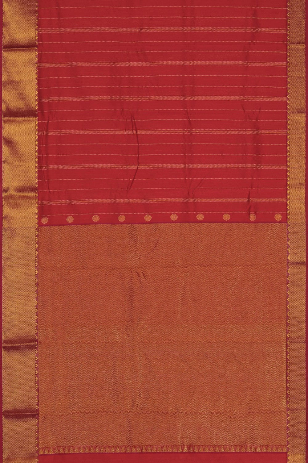 Image of Red Chanderi Silk Saree