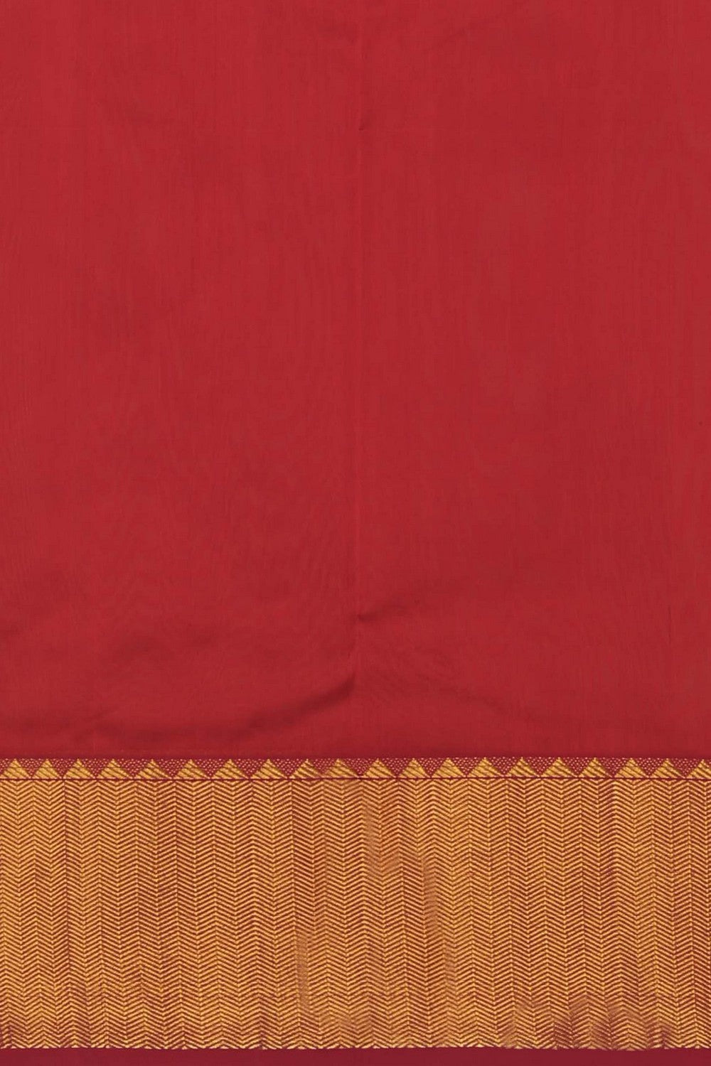 Image of Red Chanderi Silk Saree