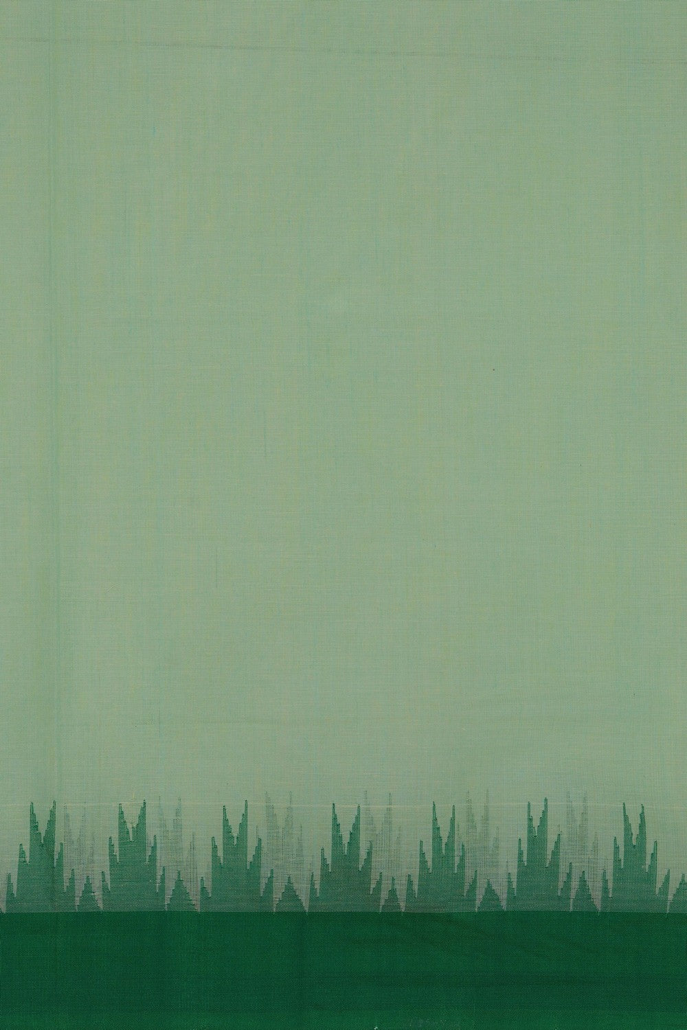 Image of Uppada Cotton Aqua Green Saree