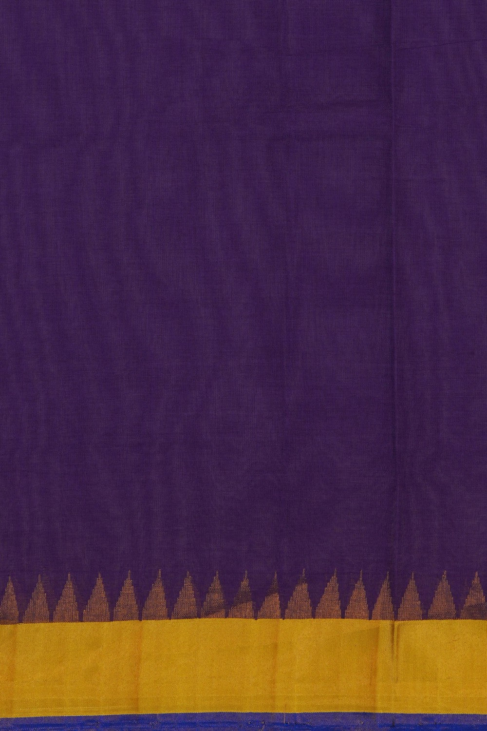 Image of Uppada Cotton Purple Saree
